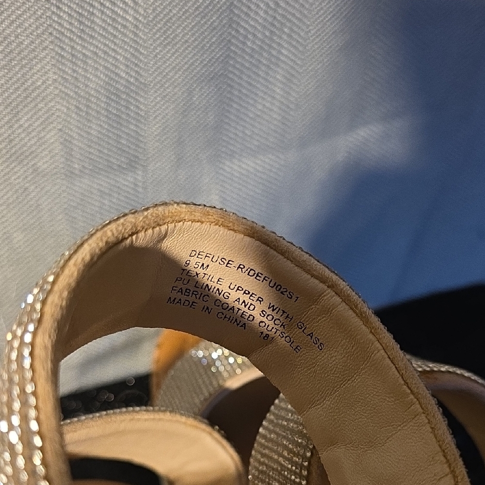 Steve Madden Brown and Silver Women's Sandals - Picture 4 of 5
